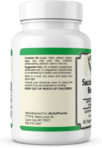 AlchePharma Saccharomyces Boulardii – Non-GMO – Dairy-Free Probiotic