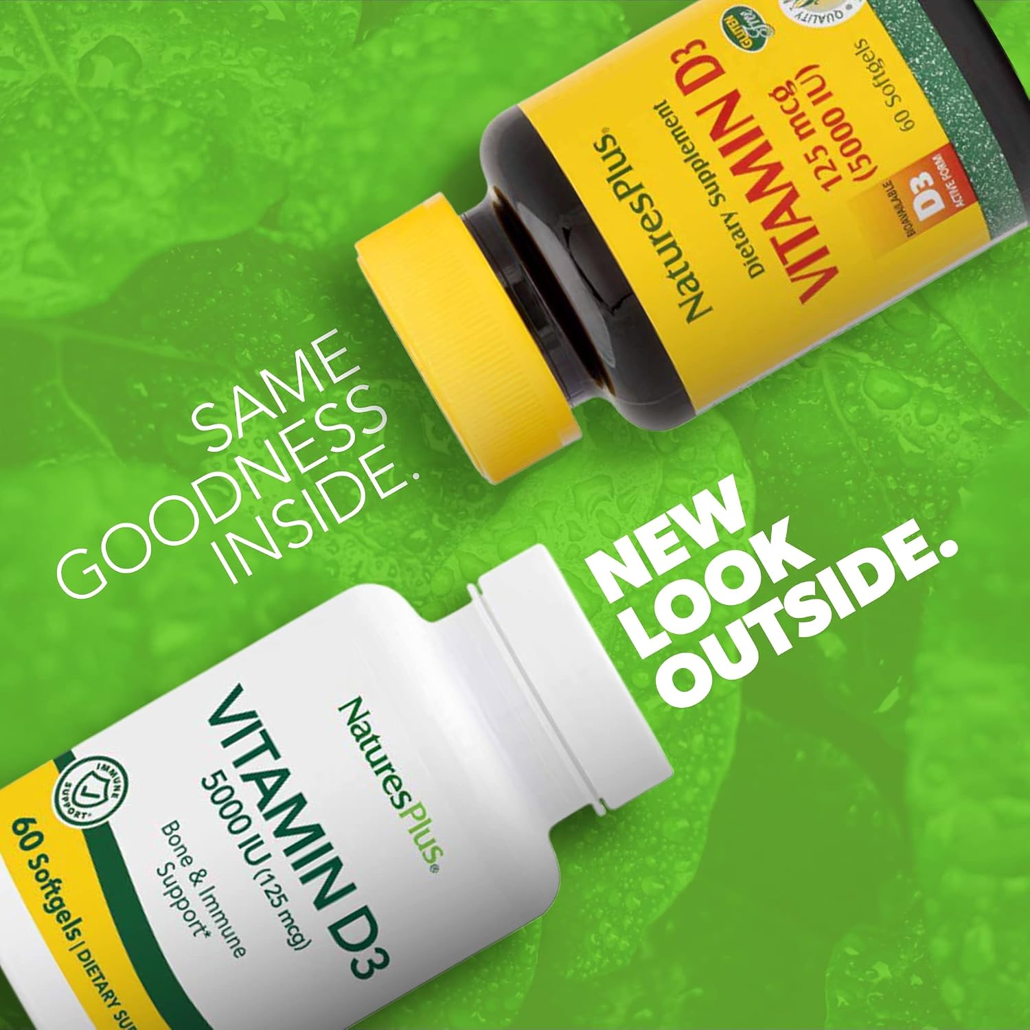 NaturesPlus Vitamin D3 5000 IU – 60 Softgels - görsel 2
