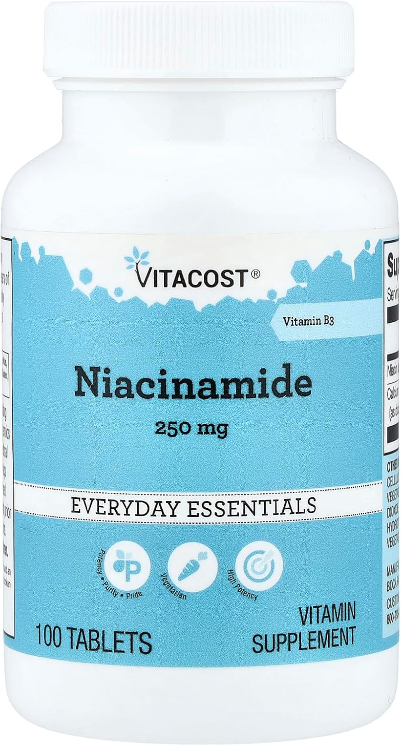 Vitacost Niacinamide, 100 Tablets - görsel 1