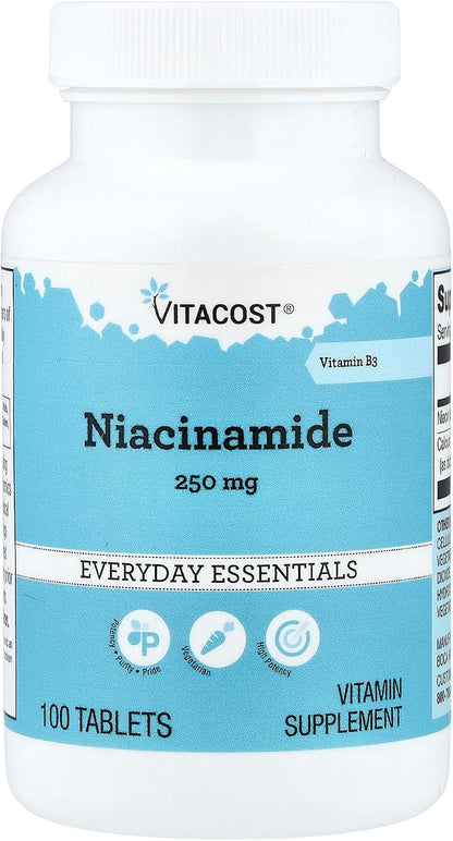 Vitacost Niacinamide, 100 Tablets
