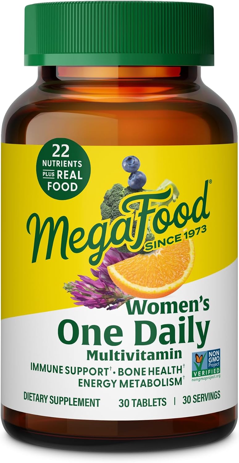 MegaFood Women's Multivitamin One Daily - with Iron, Vitamin C, Vitamin D & B Vitamins - 30 Tablets - görsel 1