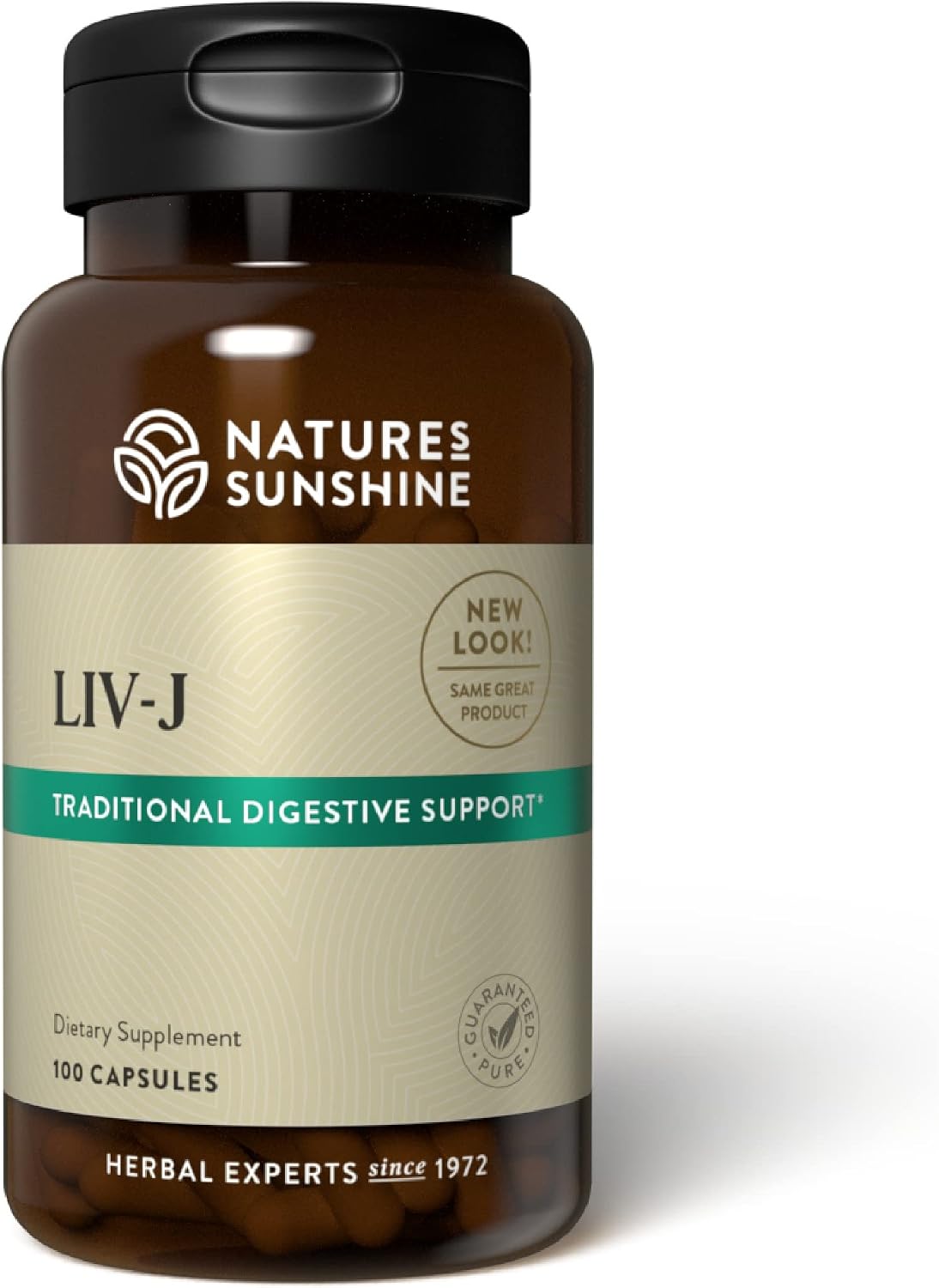 Nature's Sunshine LIV-J – Herbal Blend for Digestive and Liver Support, 100 Capsules - görsel 1