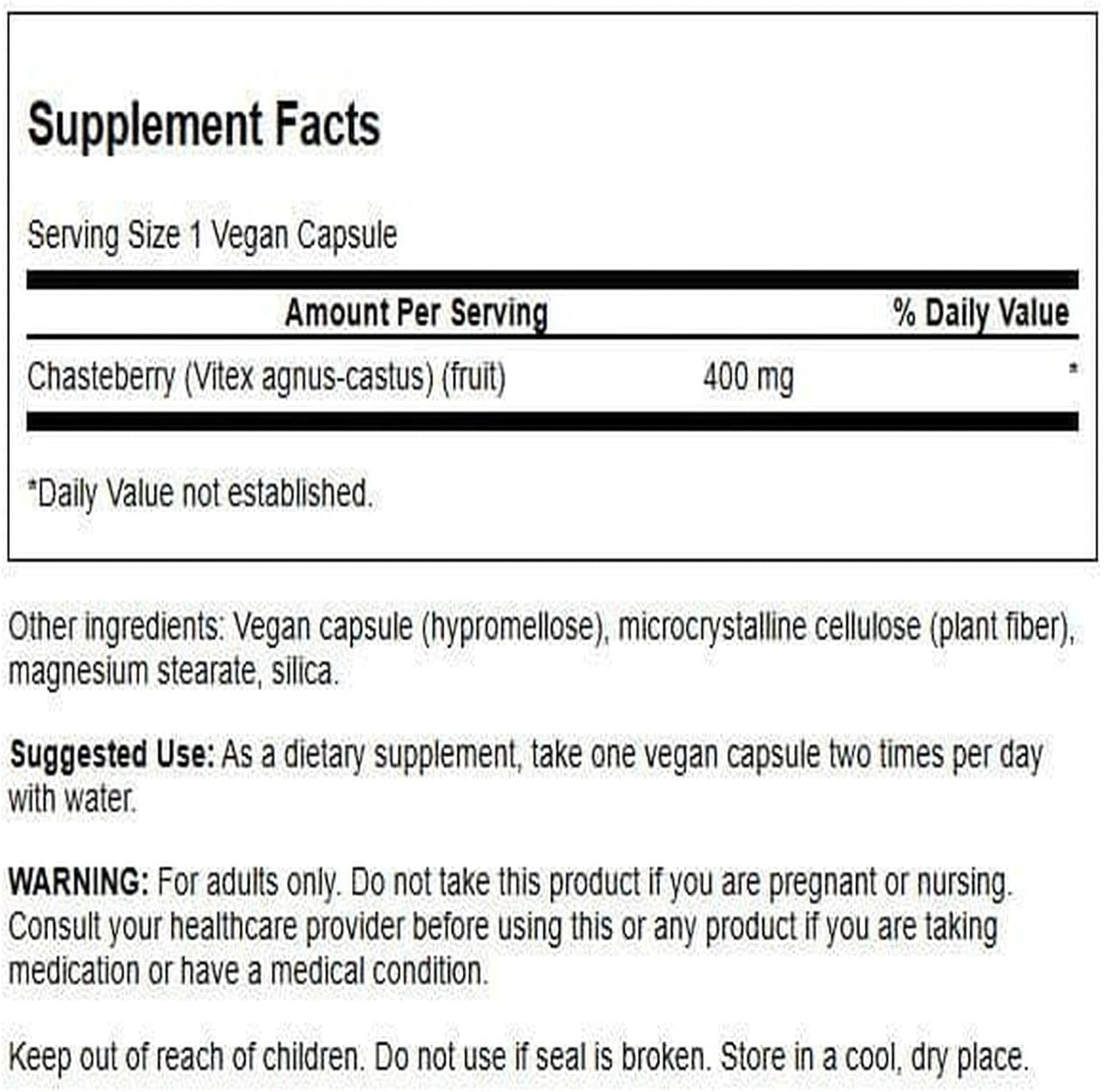 Swanson Chasteberry Fruit - Women's Health & Hormonal Balance Supplement - görsel 2