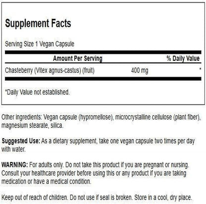 Swanson Chasteberry Fruit - Women's Health & Hormonal Balance Supplement
