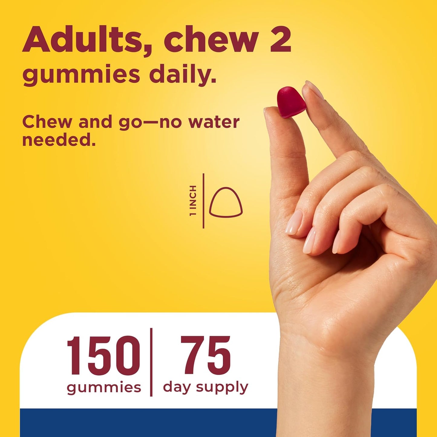 Nature Made Multi for Him Men's Multivitamin Gummies, 150 Count - görsel 5