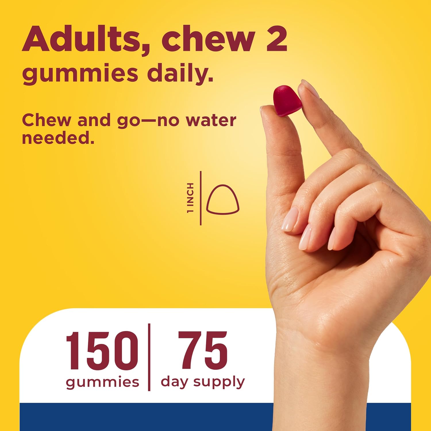 Nature Made Multi for Him Men's Multivitamin Gummies, 150 Count - görsel 5