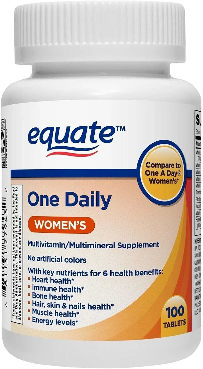 ikj One Daily Women's Tablets Multivitamin/Multimineral Supplement, 100 Count - görsel 1