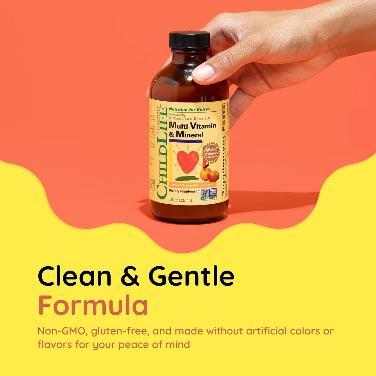 CHILDLIFE ESSENTIALS Children's Multivitamin & Mineral - Liquid Multivitamin for Toddlers & Kids, Orange Mango Flavour - görsel 6