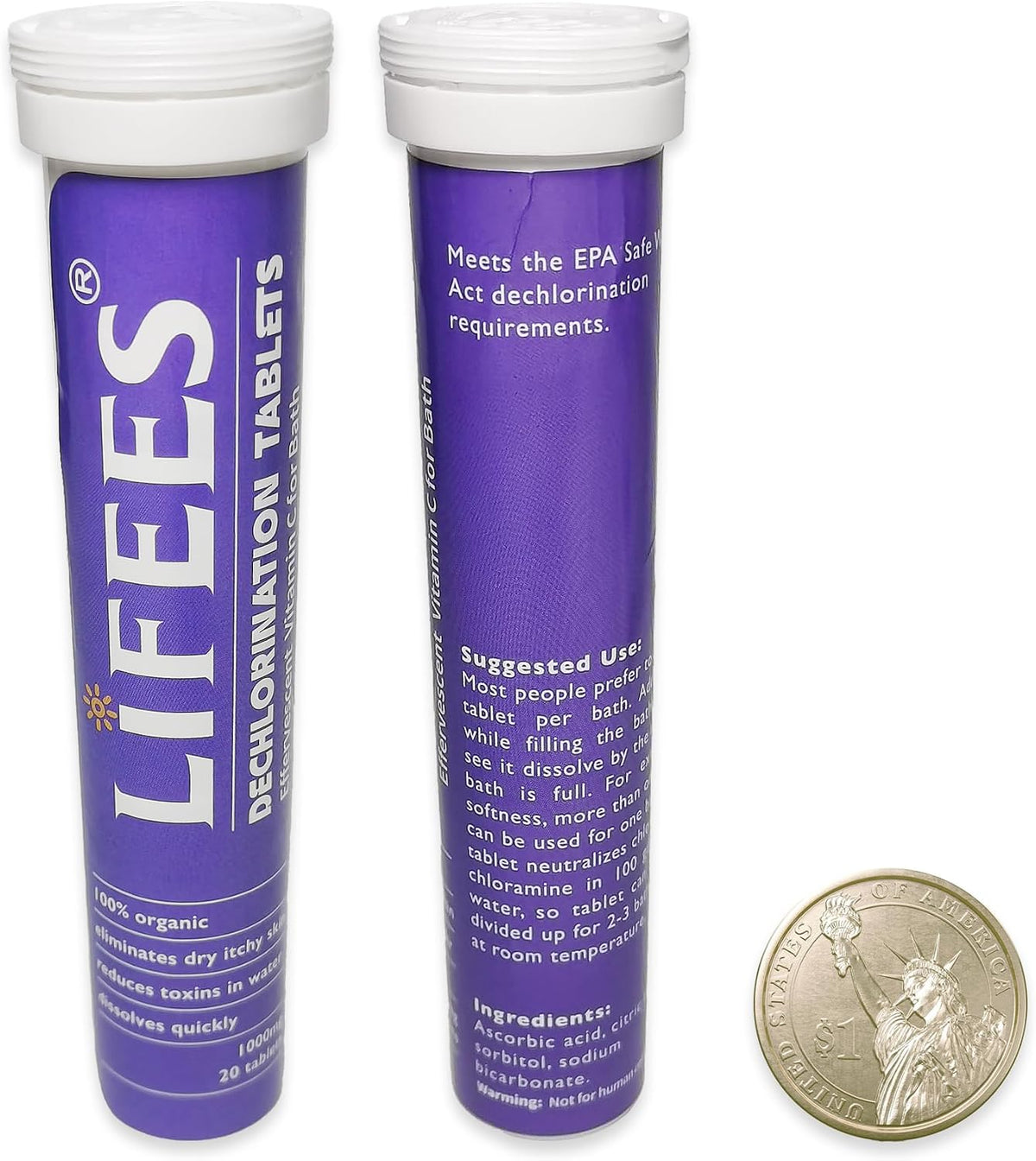 LIFEES Vitamin C Bath Soak Tablets - 1000mg, 100 Tablets - görsel 2