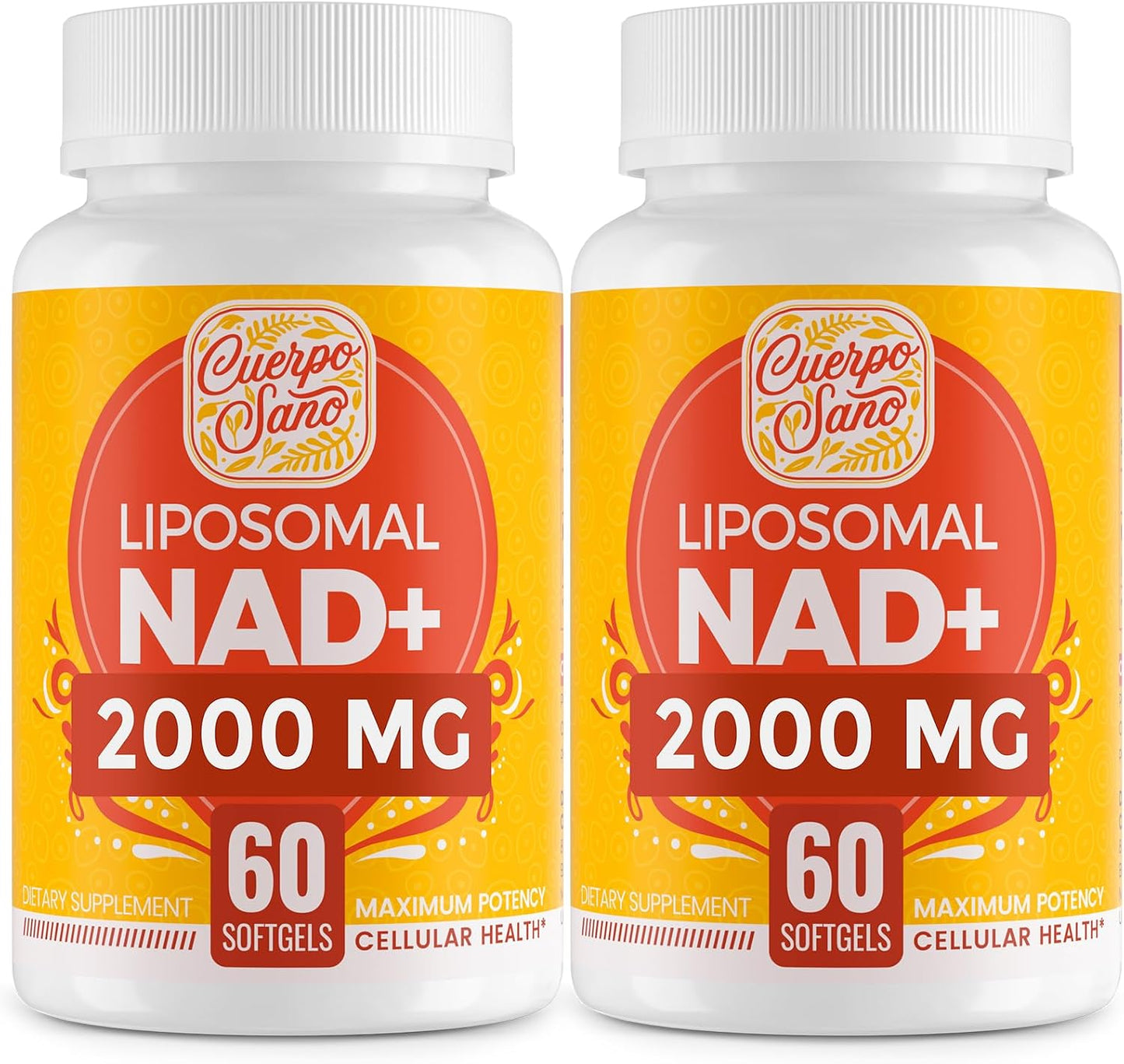 Cuerpo Sano 2000 mg NAD Supplement, Liposomal NAD+ with High Absorption, 120 Softgels - görsel 1