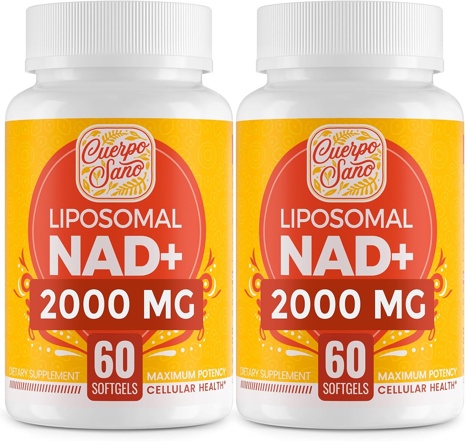 Cuerpo Sano 2000 mg NAD Supplement, Liposomal NAD+ with High Absorption, 120 Softgels - görsel 1