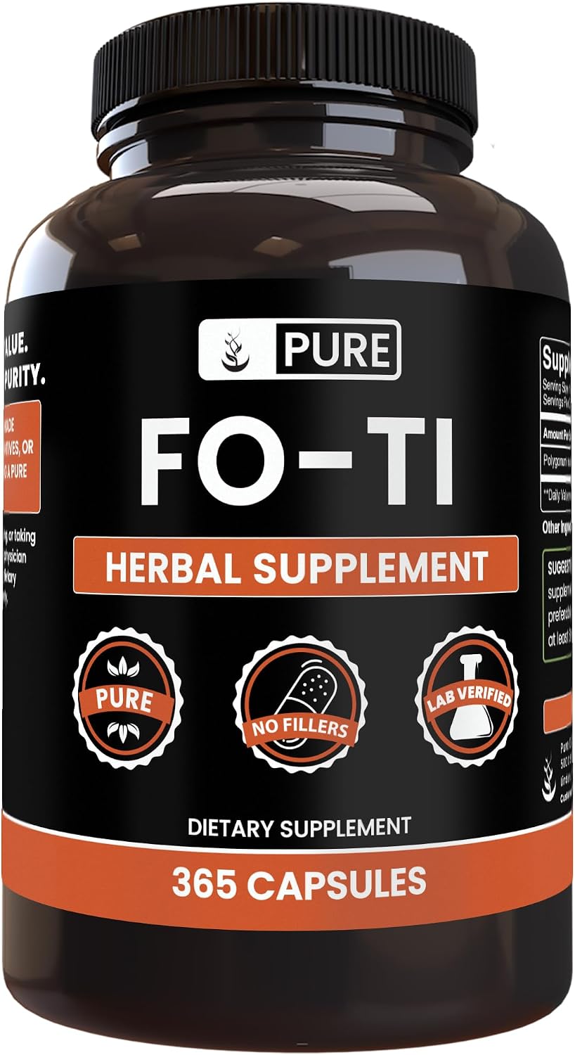 Pure Original Ingredients Fo-Ti (365 Capsules) - No Fillers - görsel 1
