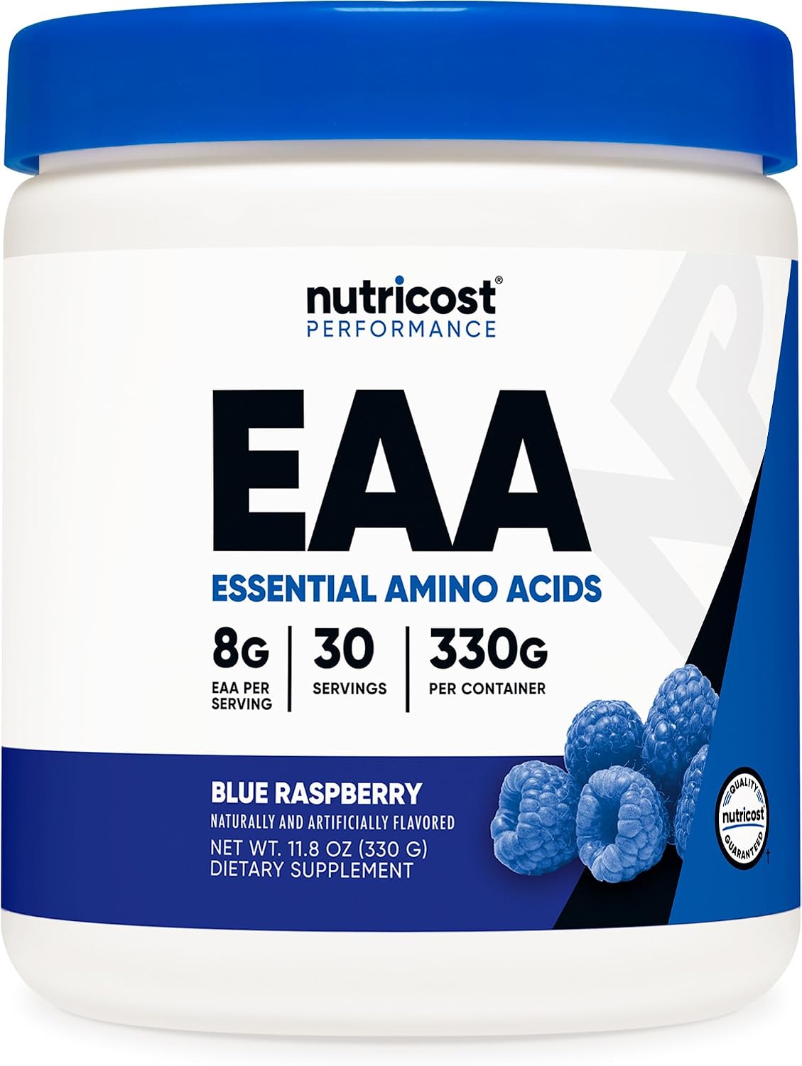 Nutricost EAA Powder - Essential Amino Acids - Blue Raspberry, 30 Servings - görsel 1