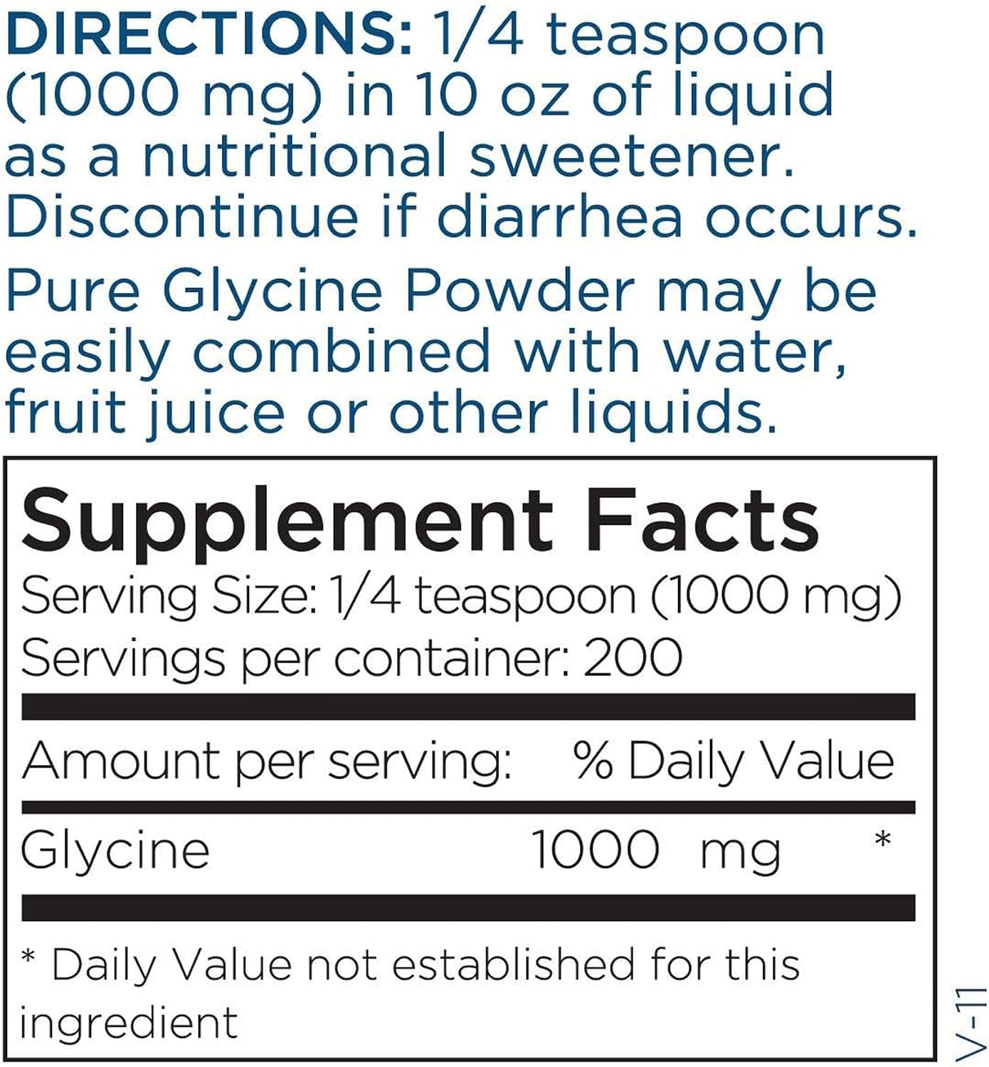 Metabolic Maintenance Glycine Powder - 1000 mg - Calm and Detox Support - Hypoallergenic - Unflavoured - 200 Servings - görsel 6