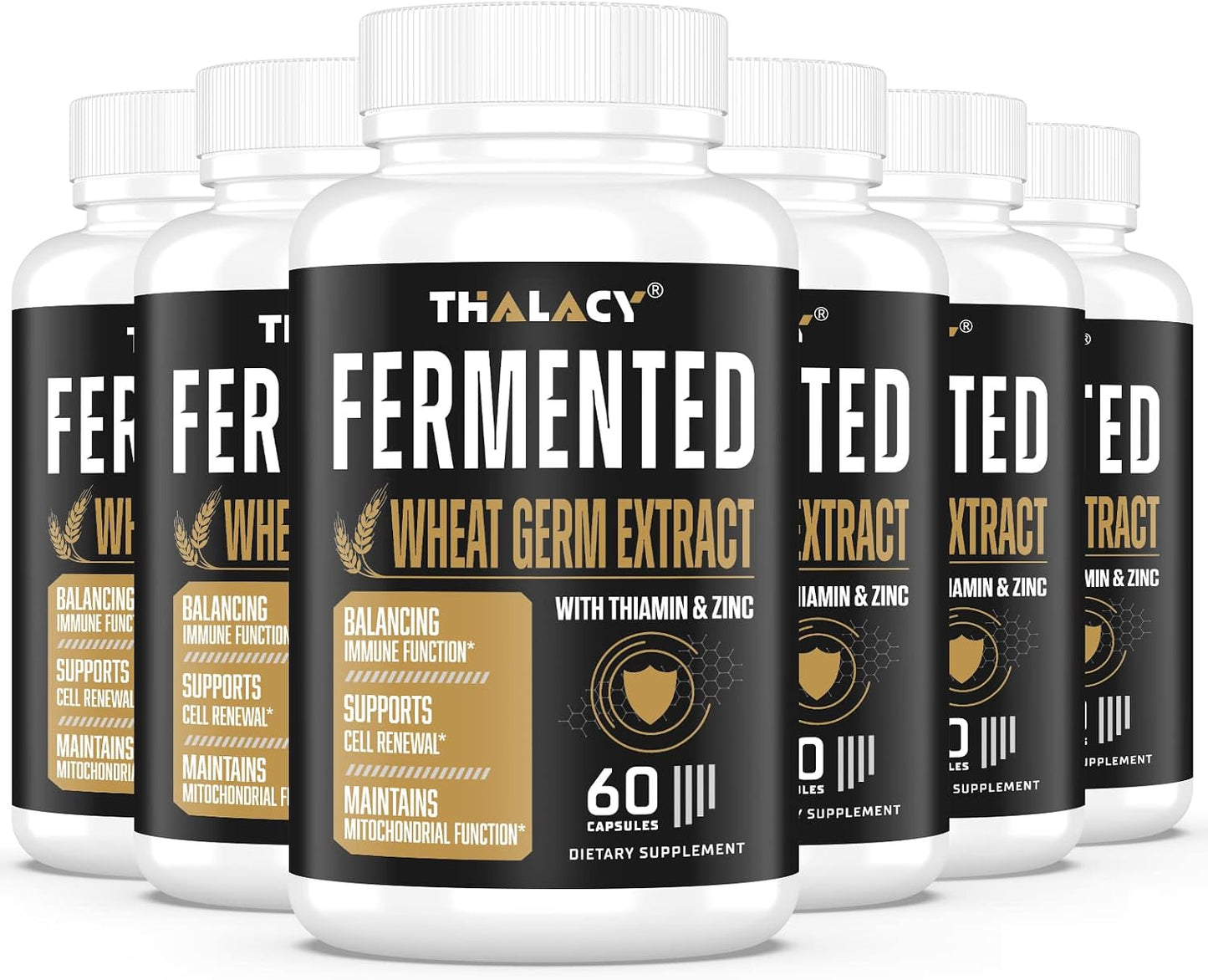 Thalacy Spermidine Wheat Germ Extract Capsules - 13mg Spermidine, 1300mg Formula - görsel 1