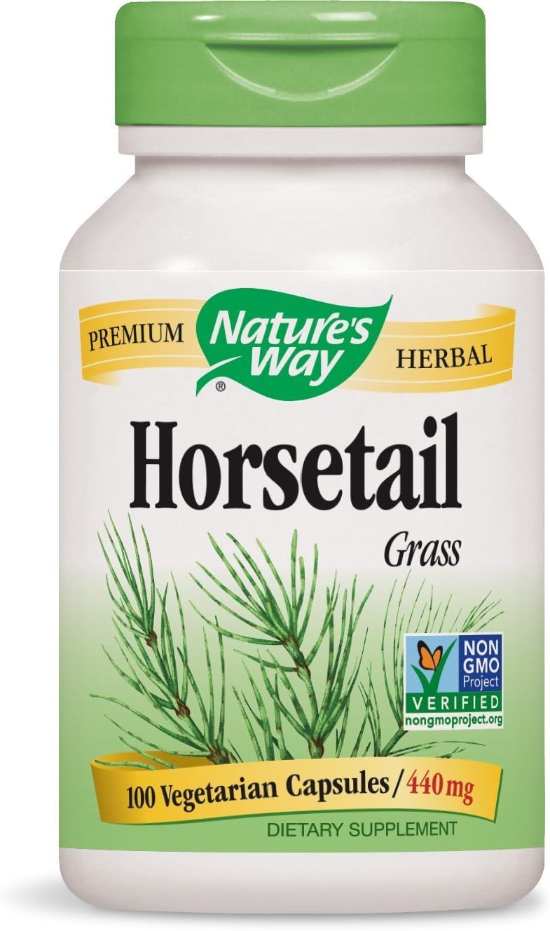 Nature's Way Horsetail Grass 400 mg, 100 Vegetarian Capsules - görsel 1