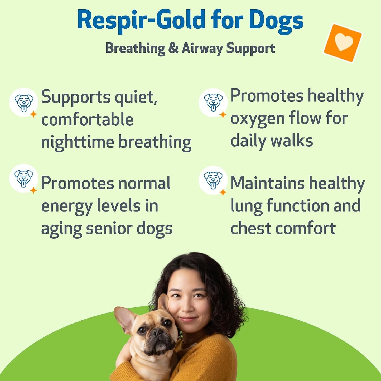 Pet Wellbeing Respir-Gold for Dogs - NASC Certified & Vet-Formulated Liquid Lower Respiratory & Lung Supplement with Black Cumin & Boswellia for Allergic Airway & Breathing, Natural Bacon Flavour, 118 ml - görsel 2