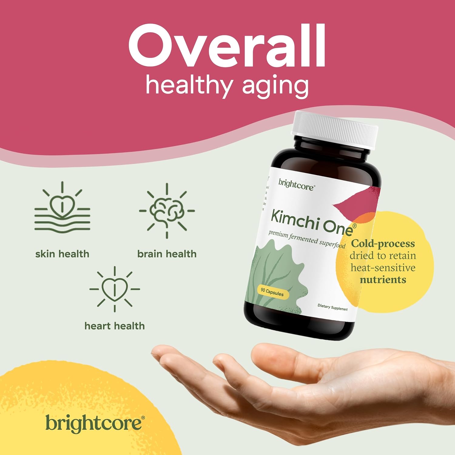 Brightcore Nutrition Kimchi One – Fermented Kimchi Powder Capsules (90 Count) - görsel 6