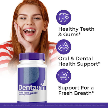 Dentavim Advanced Formula Capsules (2 Pack) – All-Natural Oral Support, 120 Capsules