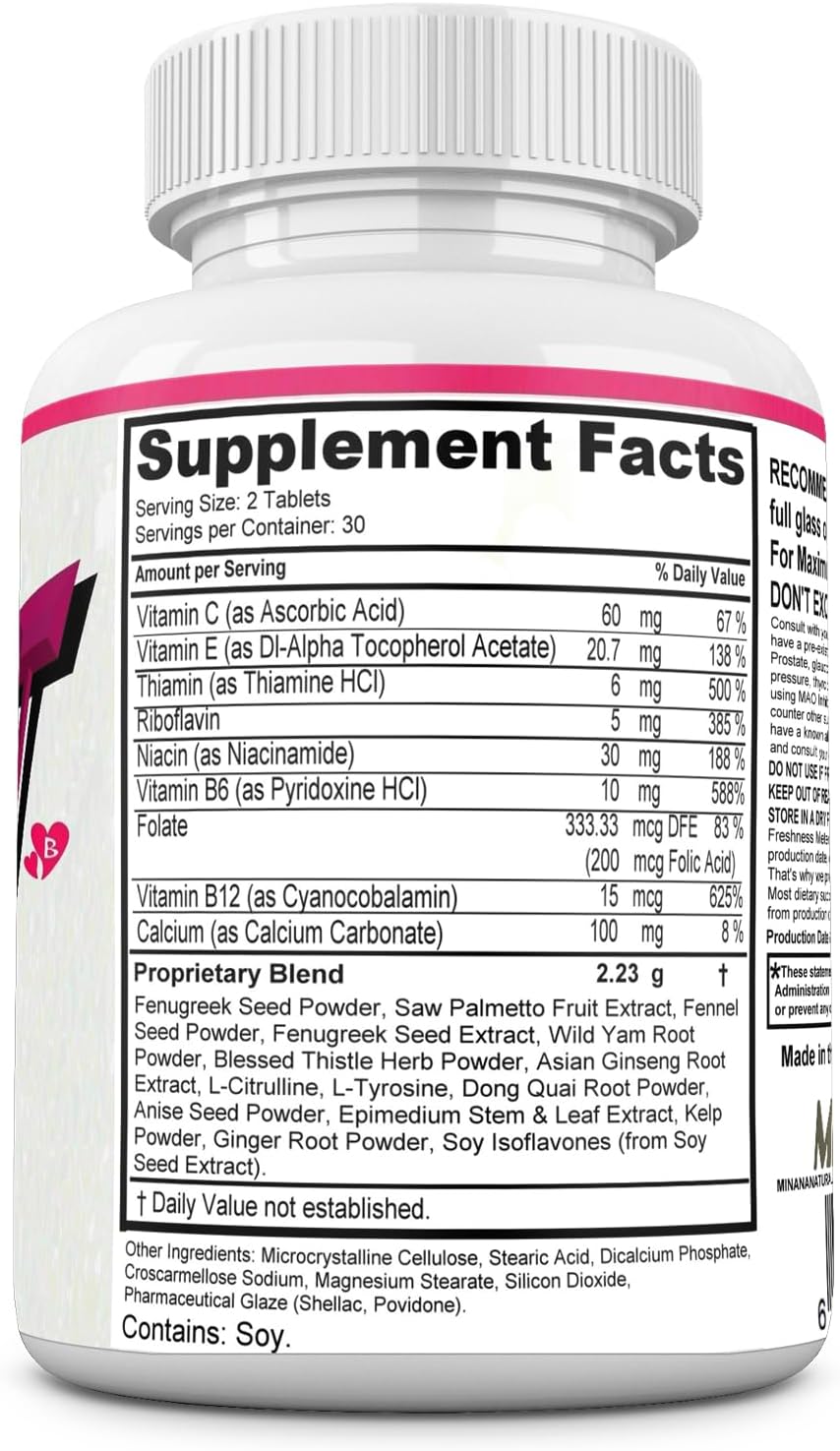 Bust Blast Loaded – Female Breast Enhancement Tablets, 60 Count - görsel 5