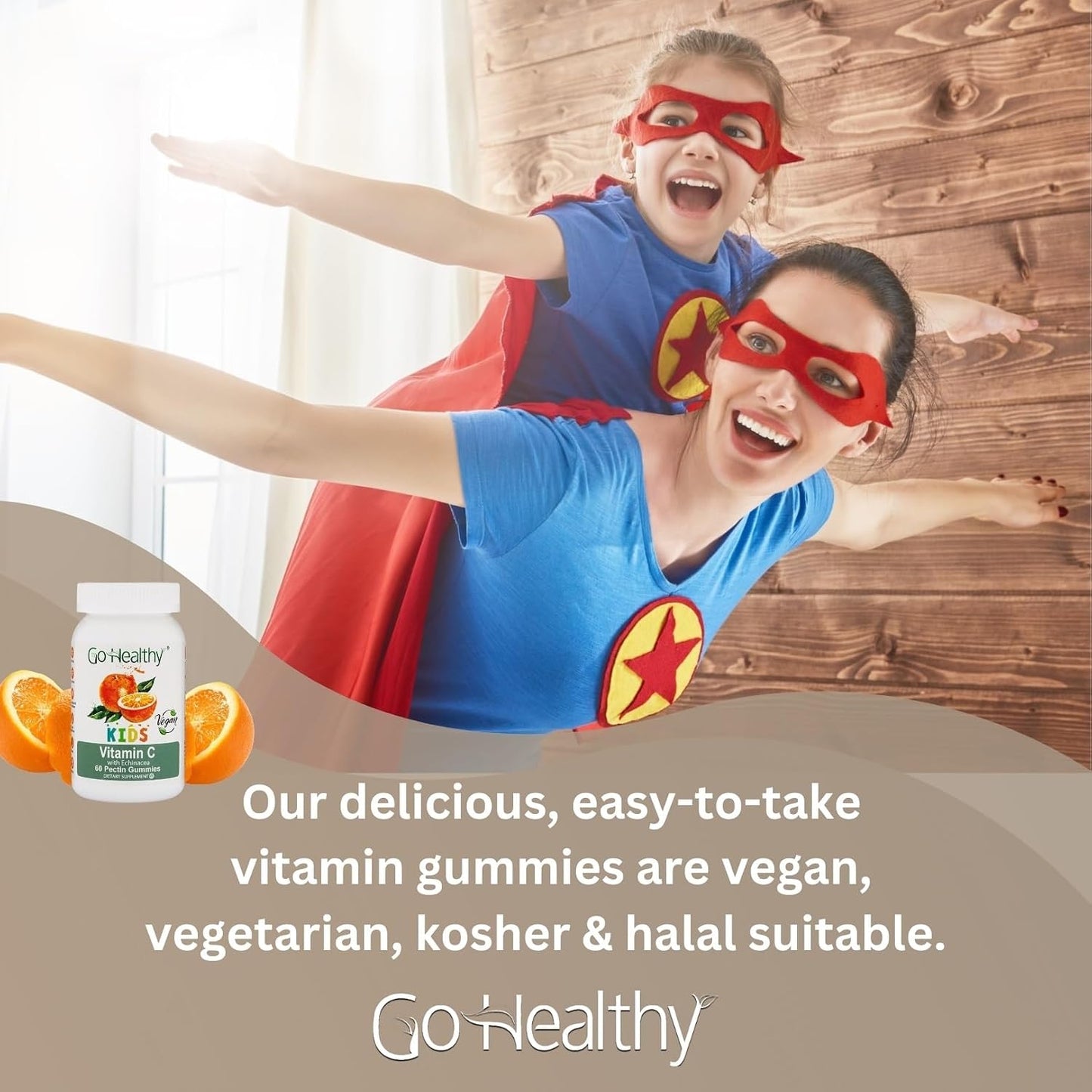 Go Healthy Kids Vitamin C Gummies – Immune Support Gummy Vitamins for Kids & Toddlers, 60 Count - görsel 8