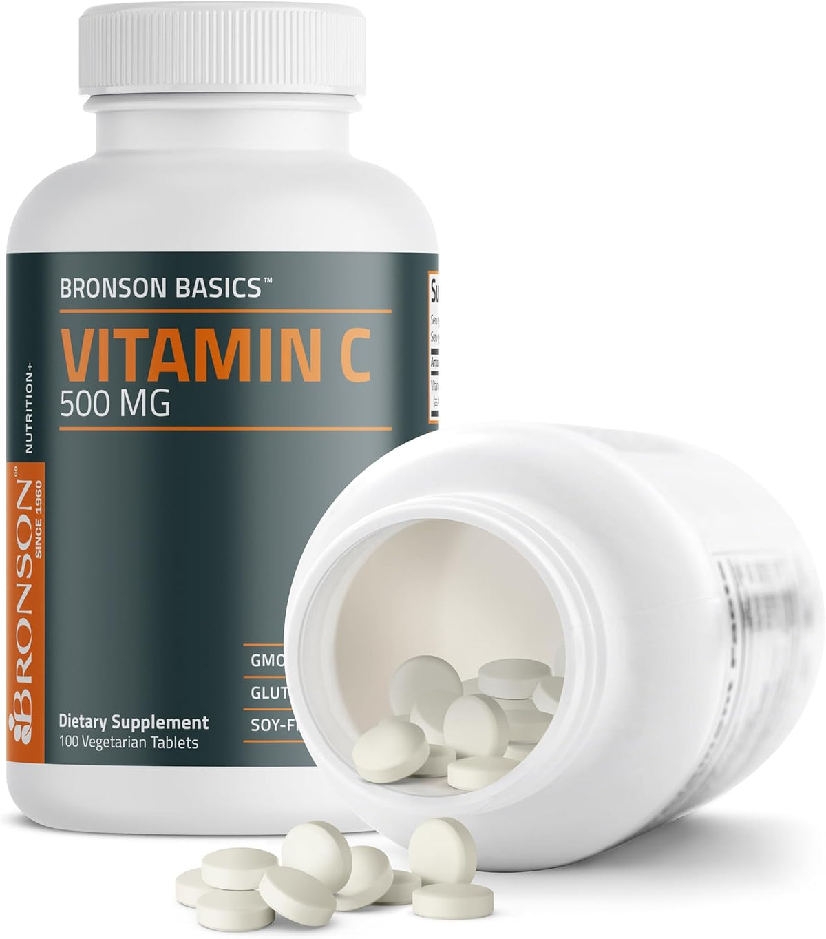 Bronson Vitamin C 500 mg – Immune Support & Antioxidant – Non-GMO Vegetarian Tablets, 100 Count - görsel 6