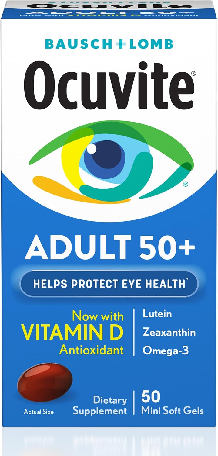 Ocuvite 50+ Eye Vitamin and Mineral Supplement, 50 Softgels (4-Pack) - görsel 3