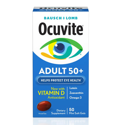 Ocuvite 50+ Eye Vitamin and Mineral Supplement - 50 Softgels