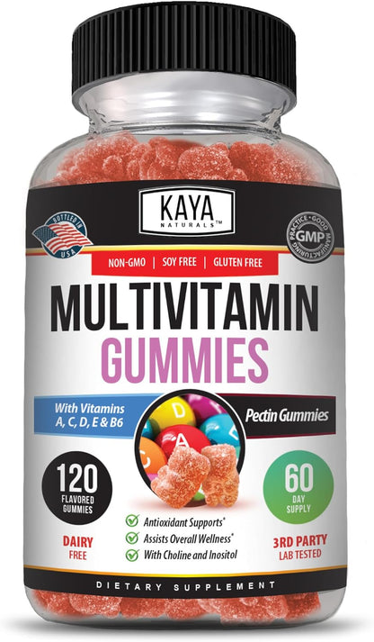 Kaya Naturals Adult Multivitamin Gummy, 60 Gummies
