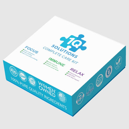 1Q Kids’ All-in-One Health Kit | Focus, Better Sleep & Mood, and Immune Support | 3 Liquid Supplements | 100% Natural, Sugar-Free, Vegan, Gluten-free, Non-GMO | Easy-to-Take | 3 x 60 ml Bottles
