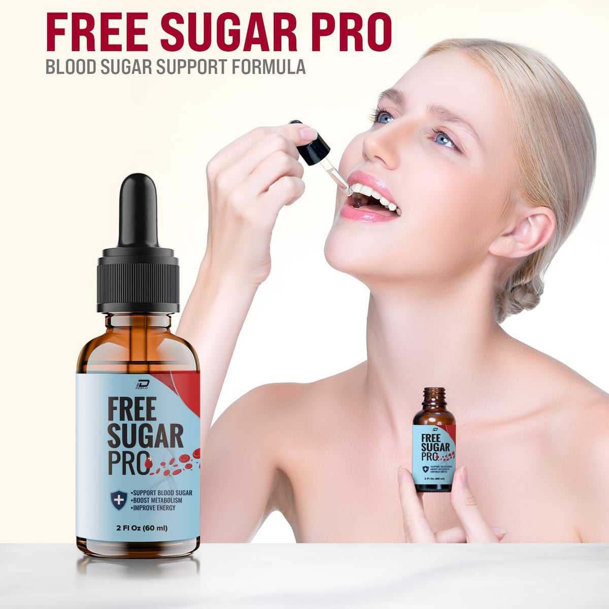 Free Sugar Pro Drops - Natural Liquid Dietary Supplement (180 ml) - görsel 2