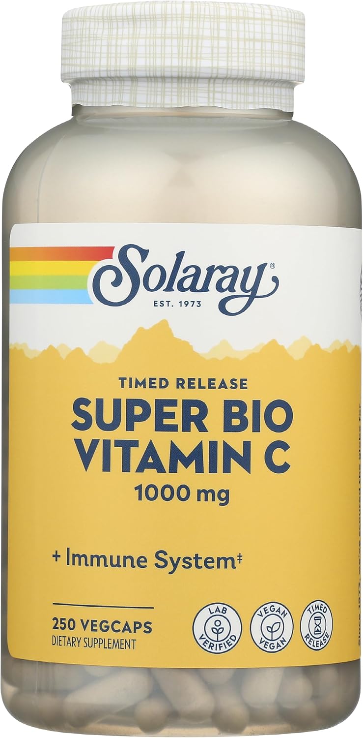 Solaray Super Bio C Buffered Vitamin C - 250 Capsules - görsel 1