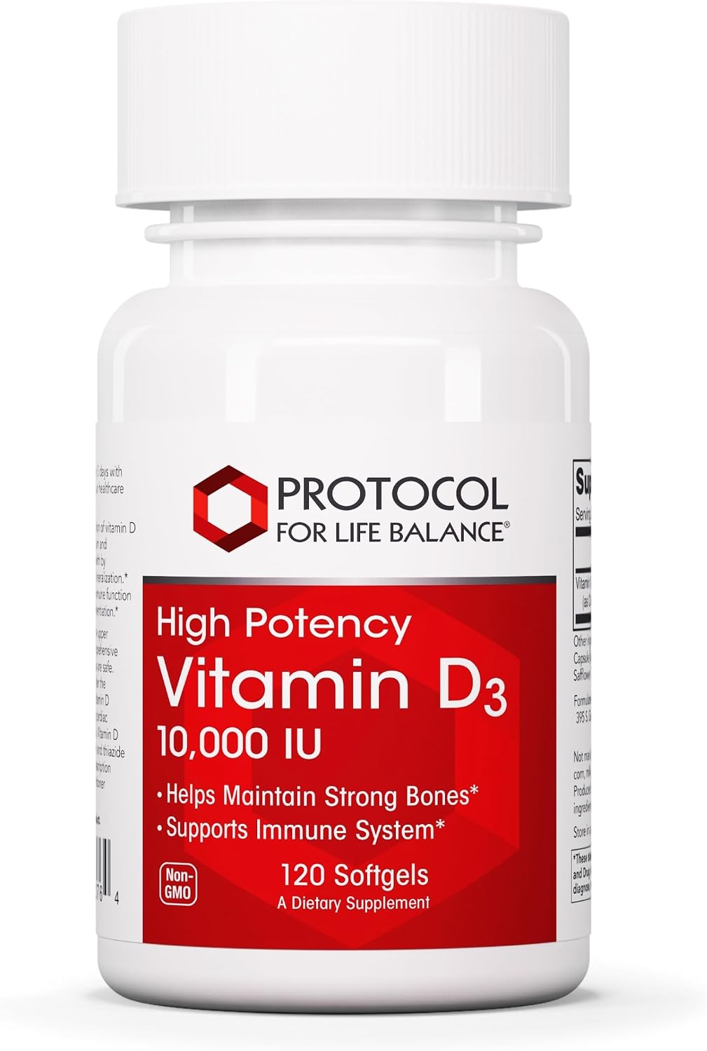 Protocol for Life Balance Vitamin D3 10,000 IU (250 µg) – 120 Softgels - görsel 1