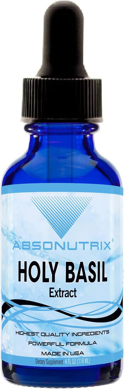 Absonutrix Holy Basil Extract 590 mg, 4 fl oz Drops – 200 Servings