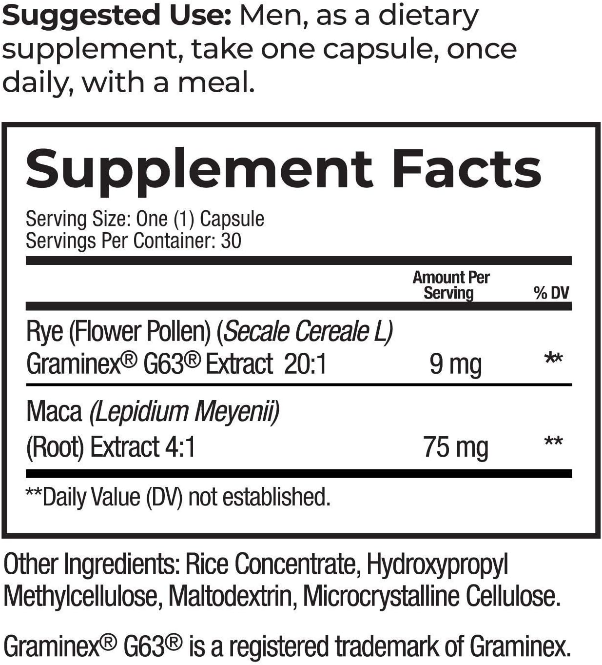 Prosta-Rye - Natural Prostate Supplement for Men - 4 Bottles (120 Capsules) - görsel 7