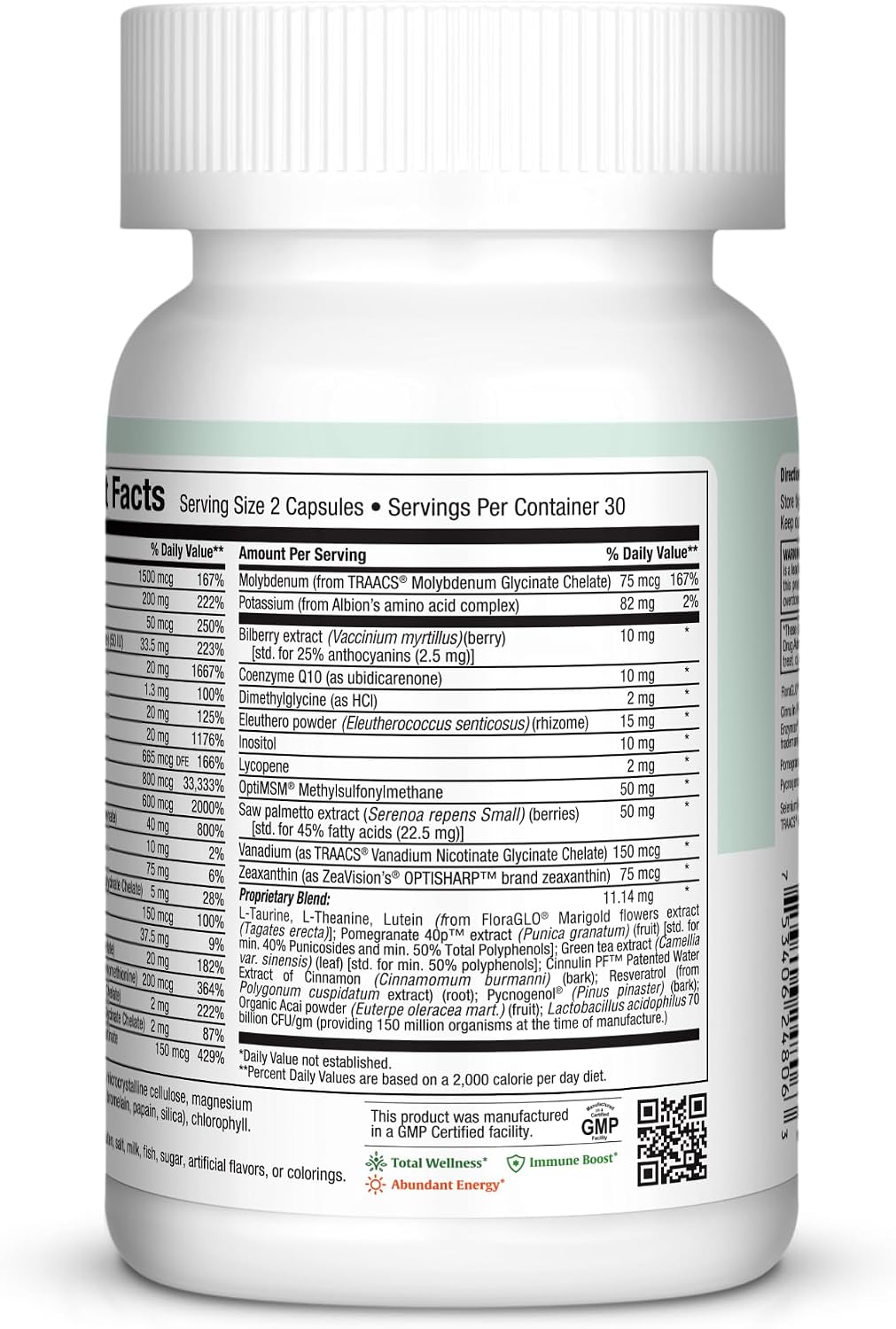 Multivitamin 50 Plus – Daily Multivitamin for Women Over 50 with Vitamin B12, A, D, C, Zinc, Magnesium & More – Energy, Immune & Heart Support – Non-GM (60 Tablets) - görsel 3