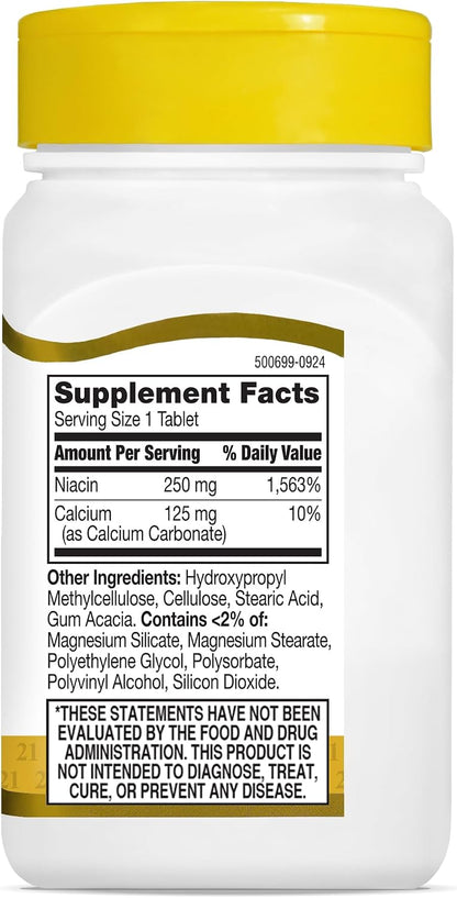 21st Century Niacin 250 mg Tablets, 110 Tablets (Pack of 2)