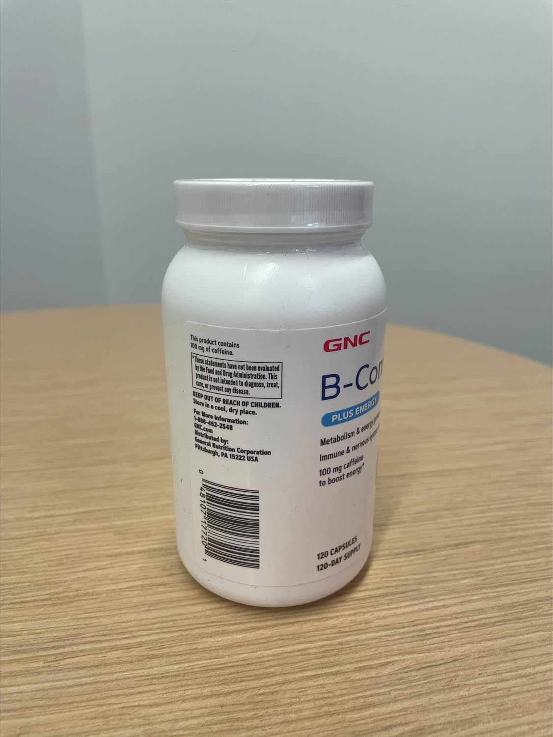 GNC B-Complex Plus Energy - 120 Tablets - görsel 2