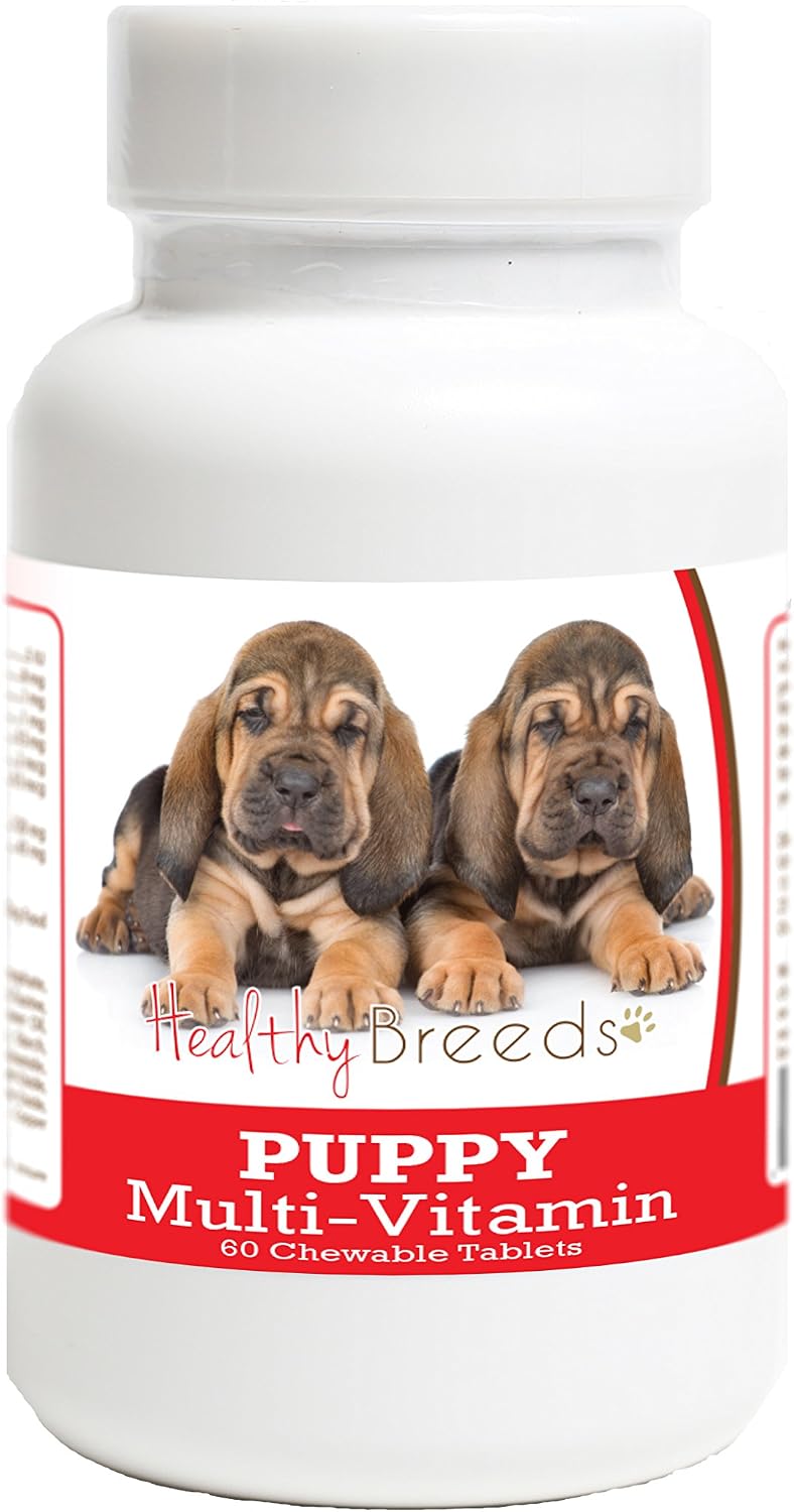 Healthy Breeds Bloodhound Puppy Dog Multivitamin Tablet 60 Count - görsel 1