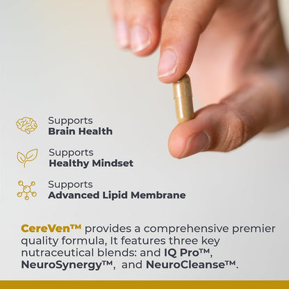 Premier Research Labs CereVen - Herbal Supplement with Rhodiola Rosea for Adaptogenic Support - 60 Vegetarian Capsules