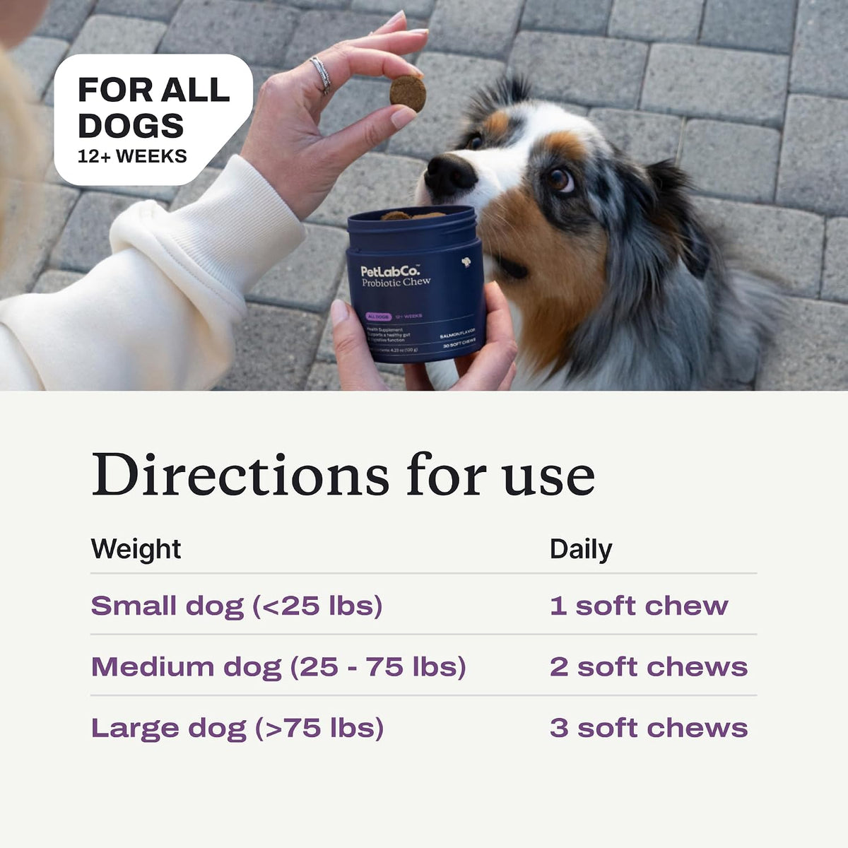 PetLab Co. Probiotics for Dogs – Pork Flavour – 30 Soft Chews (Value 2-Pack) - görsel 5