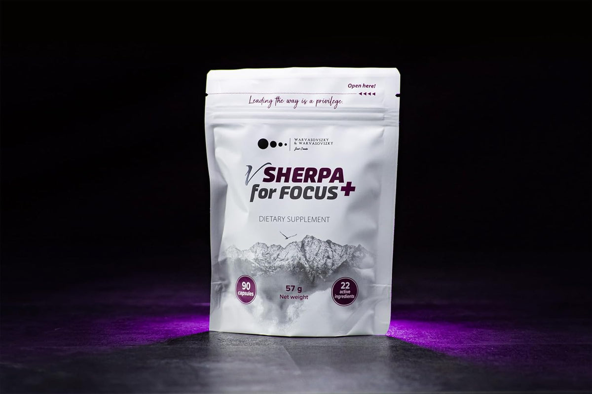 vSherpa for Focus+ Premium Nootropic Supplement - Brain Health & Cognitive Support - 90 Vegan Capsules - görsel 1
