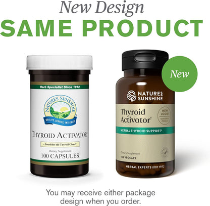 Nature's Sunshine Thyroid Activator - 100 Capsules