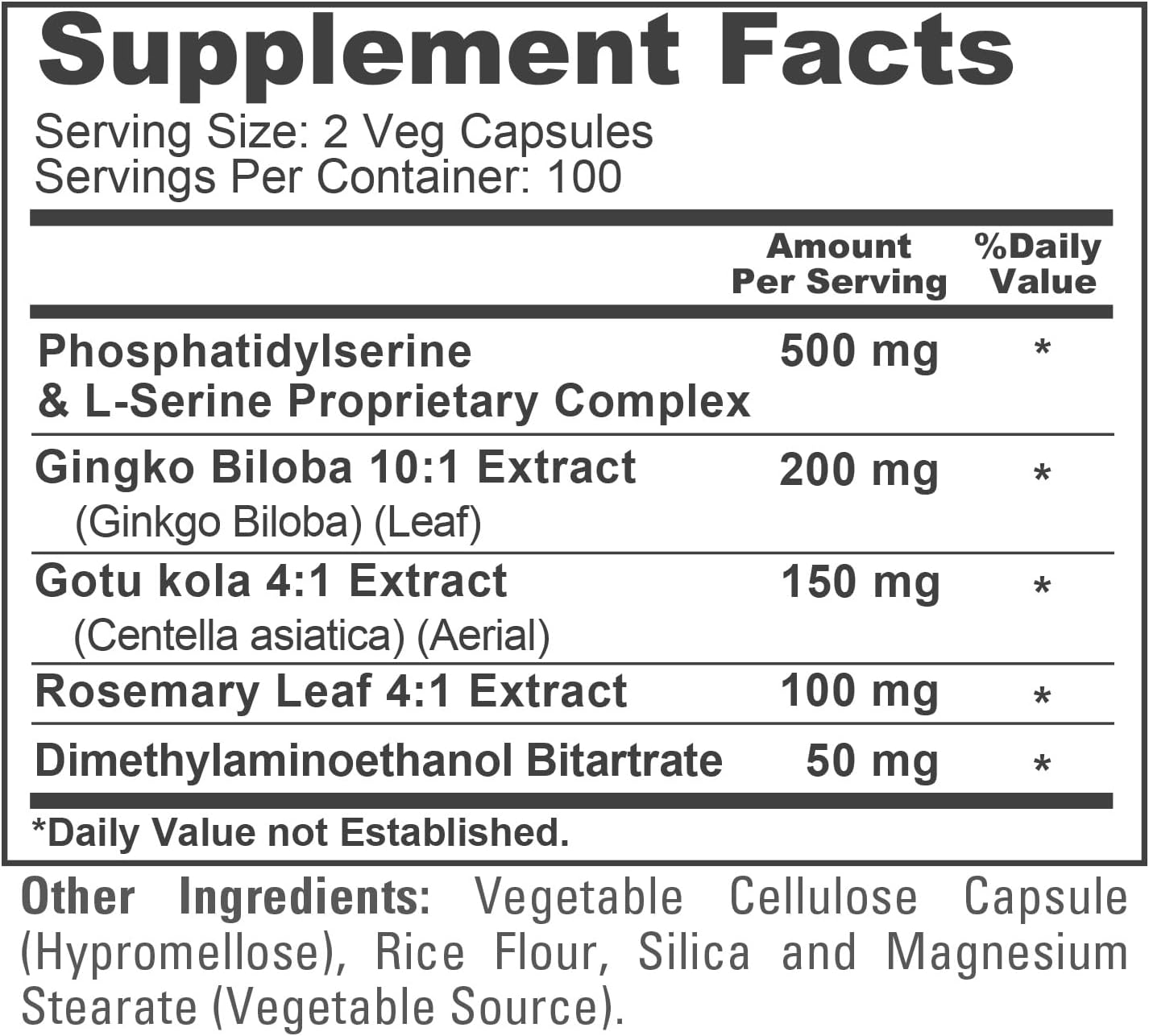 NusaPure Phosphatidylserine Memory Ultimate Complex 1000mg – 200 Vegan Capsules - görsel 4