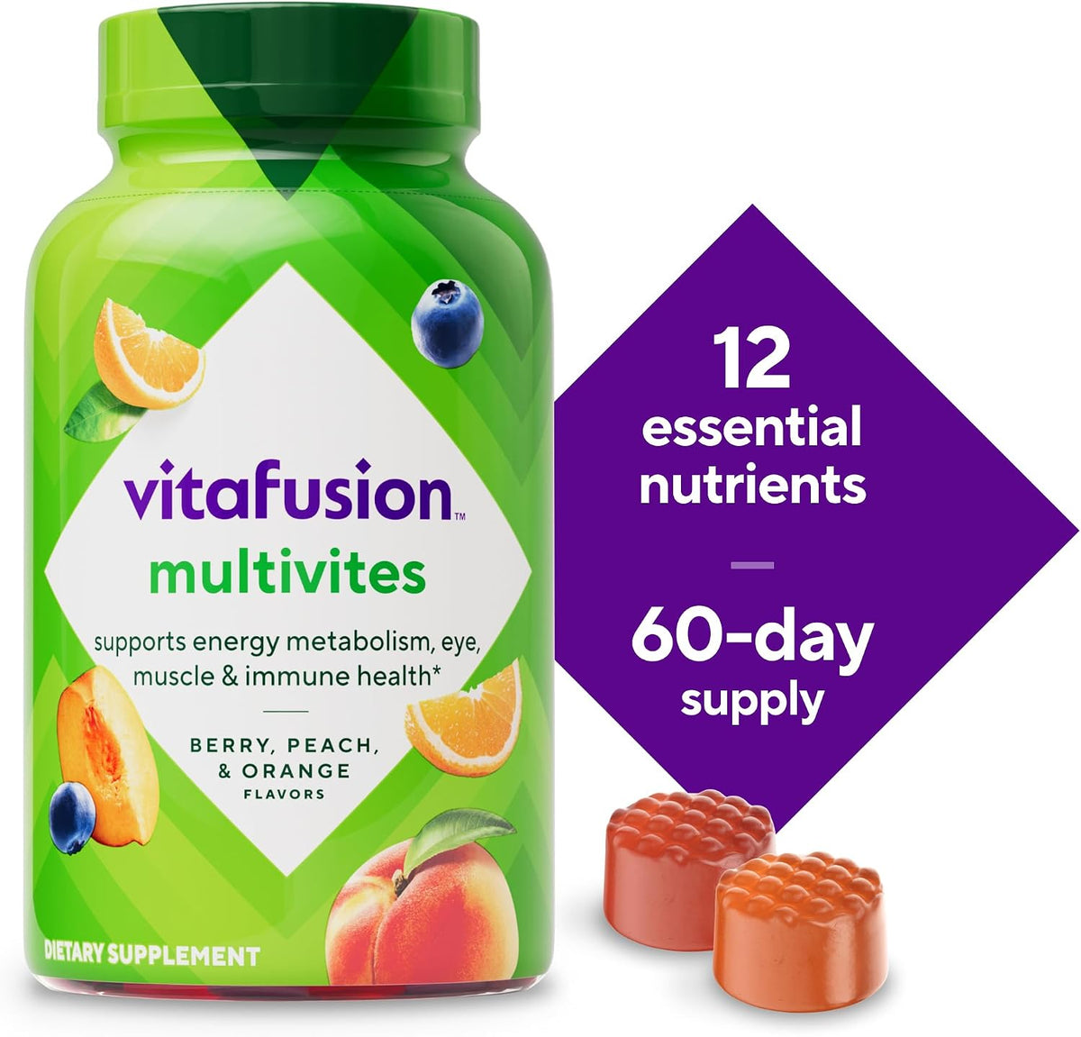Vitafusion Multivitamin Gummies – 120 Count – Adult Gummy Vitamins for Men and Women - görsel 5