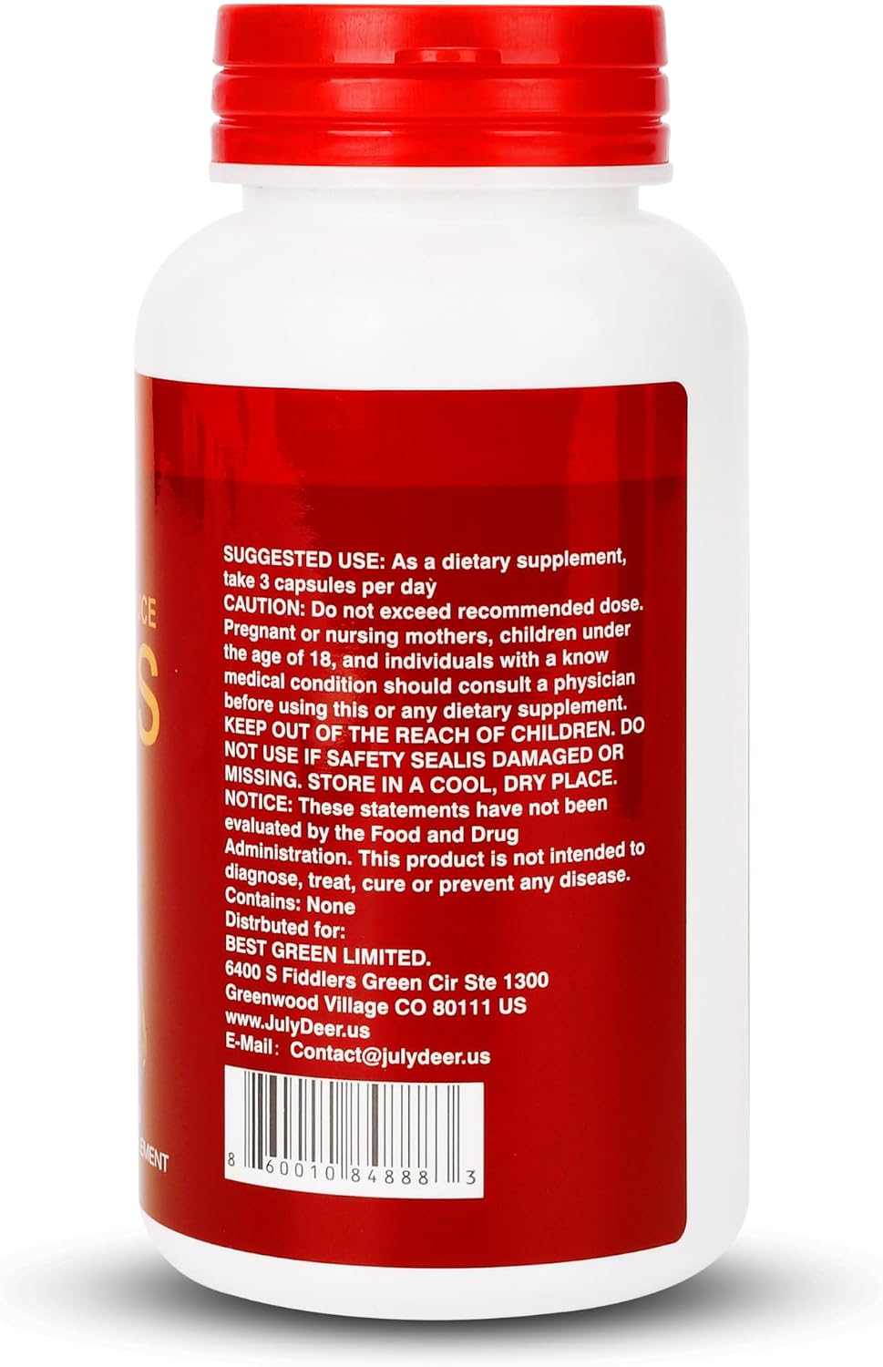JulyDeer Fruit Supplement – 90 Vegetarian Capsules – 16 Whole Fruits Blend - görsel 5
