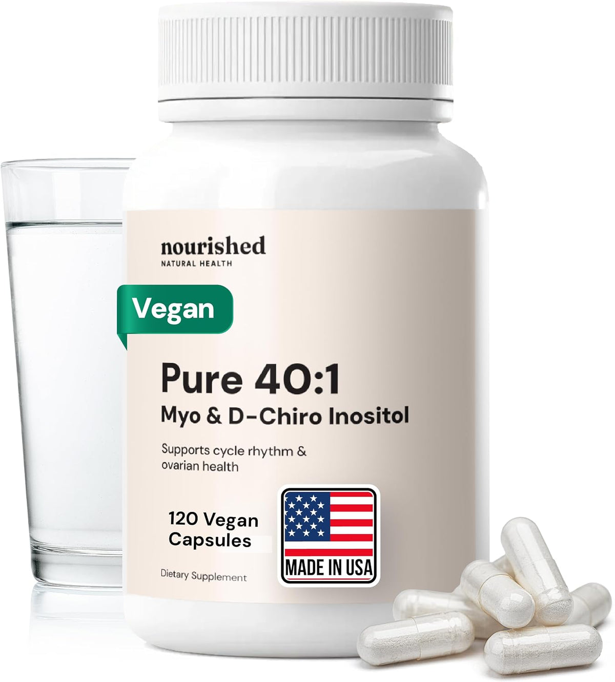 Nourished 40:1 Myo-Inositol & D-Chiro – Hormone Balance: Inositol helps maintain balanced hormone levels, which – Image 9