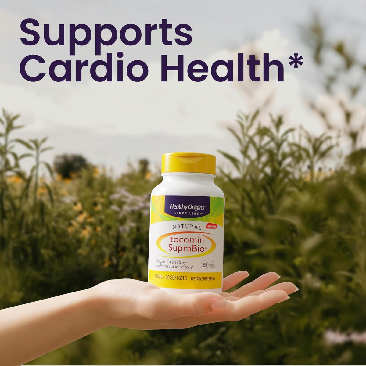 Healthy Origins Tocomin SupraBio (Tocotrienols), 50 mg - Vitamin E Supplement for Heart and Skin Health, 60 Softgels - görsel 5