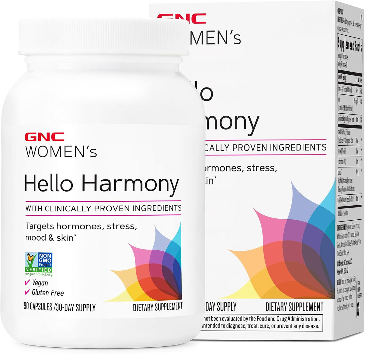 GNC Women's Hello Harmony – Hormonal Support Supplement for Mood, Skin and Stress Management (90 Capsules) - görsel 1