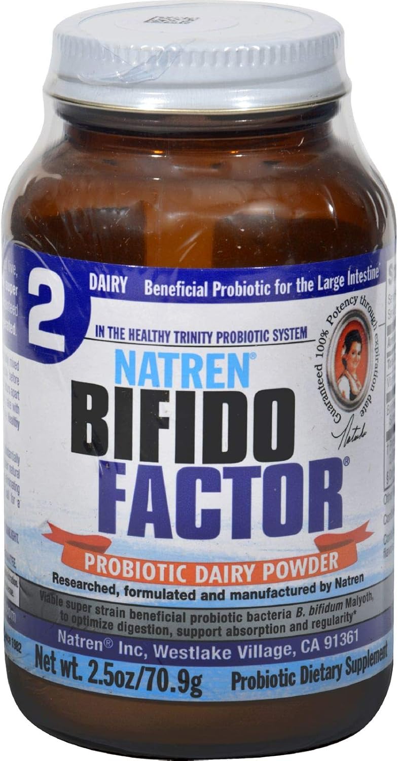 Natren Bifido Factor Probiotic Powder, 2.5 oz (71 g) - görsel 1